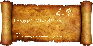 Lengyel Viviána névjegykártya