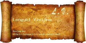 Lengyel Viviána névjegykártya